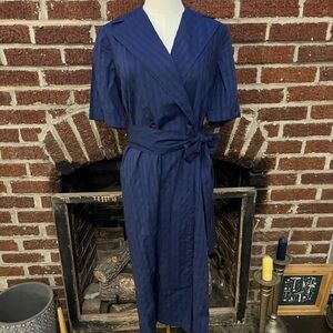 zara blue shirtdress